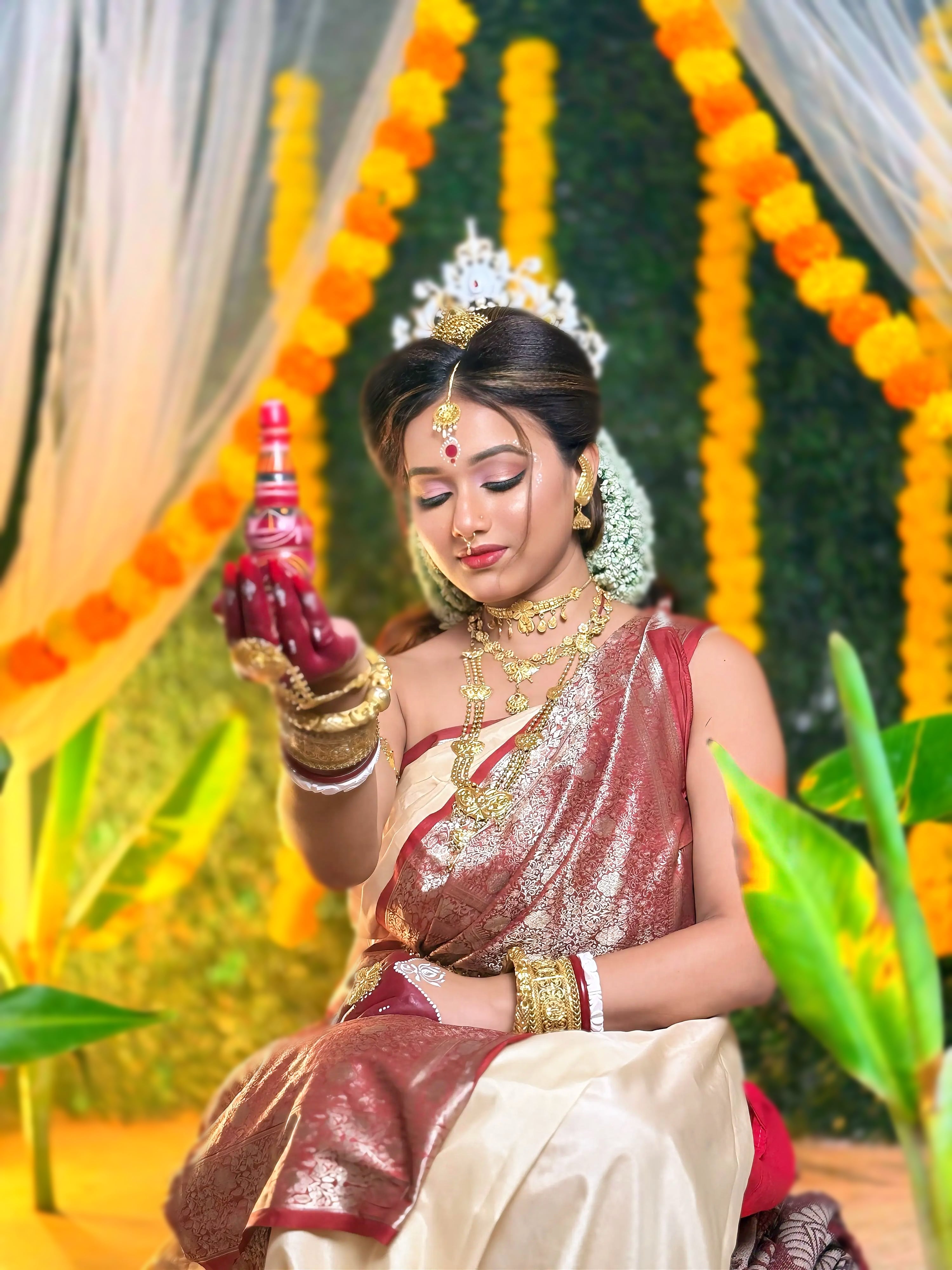 Haldi Look Makeup Work